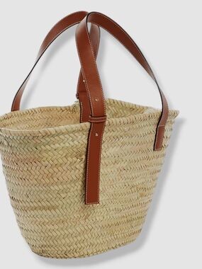 POOLSIDE , Stylish Tan Woven Tote Bag
